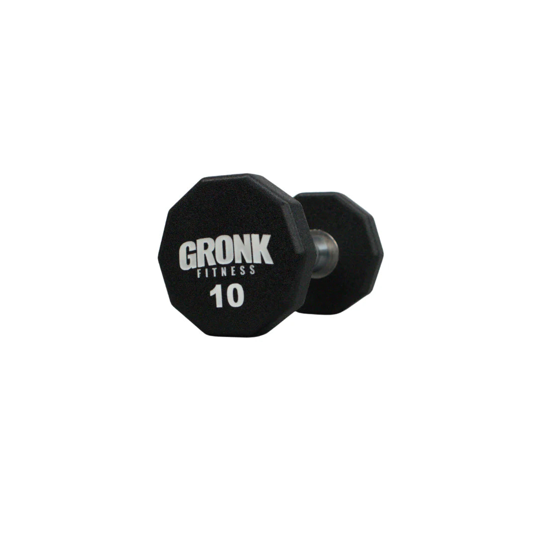 Gronk 10 Sided Urethane Dumbbell Gronk Fitness Products Variant(s) - LBWeight 10