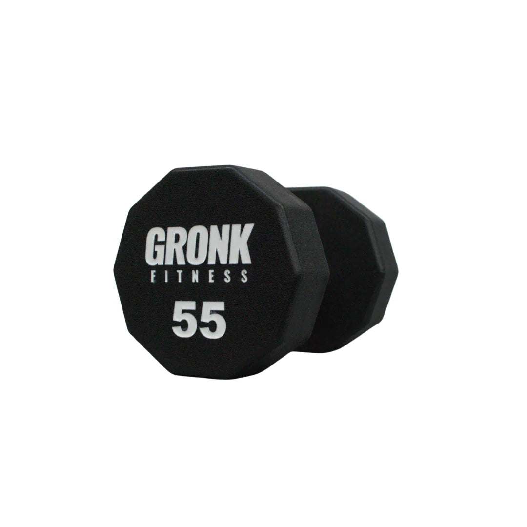 Gronk 10 Sided Urethane Dumbbell 55 lb Gronk Fitness Products Variant(s) - LBWeight 55_23cd35c1-ccbe-465c-9a8e-1fd123fa43ad