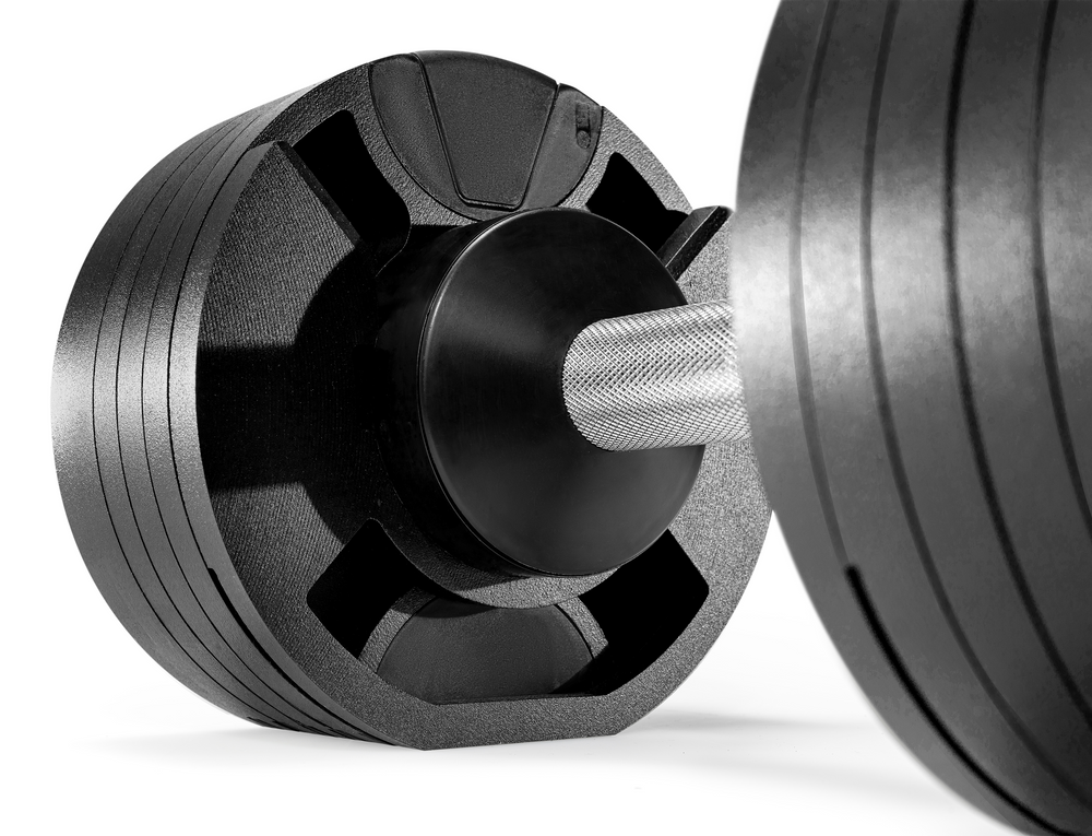 NÜOBELL 50lb Adjustable Dumbbell Set SMRTFT Variant(s) - Color BLACK_50_MBS5011_c74090e1-c4b8-44f0-971d-4653877e3b49