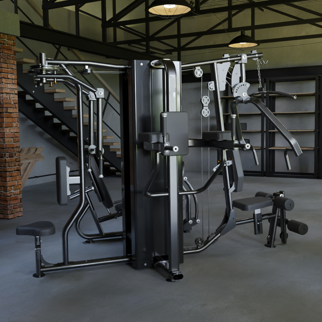 IRONAX X4S Four Station Multi-Gym Ironax Extreme Gyms EXM3000LPS, FSF3 IRONAXGYM9_c93d3d1b-fda2-439e-a866-9bade7a8b61b