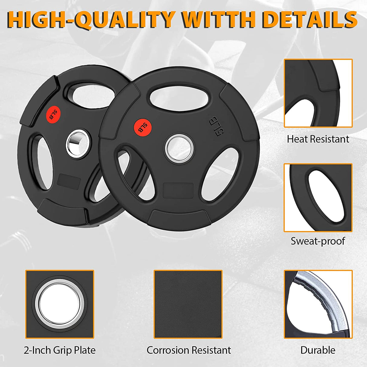 Premium Olympic Plates - Rubber Grip G&G Fitness Equipment Variant(s) - LBWeight fb3eab00-5b5c-ed11-834a-0af6a9949c45_2002-01_.