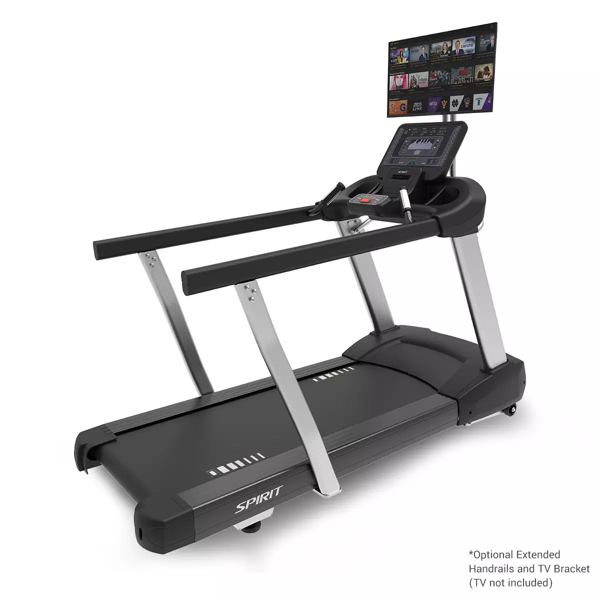 Spirit CT800 Treadmill - Final Stock Spirit Treadmill; Residentail Commercial Frame over 350lbs r_34_rear_view_tv-2_jpg_b0a7f4d1-77f6-4ca1-b13d-24dfa26e1689