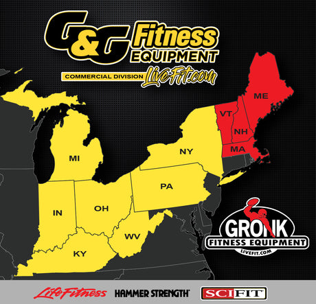 G&G Fitness Equipment to provide commercial treadmill elliptical gym equipment in Indiana: Indianapolis, Fort Wayne, Evansville, South Bend, and Jeffersonville
