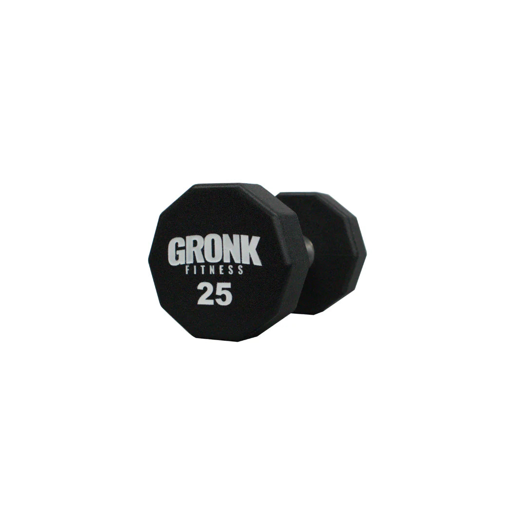 Gronk 10 Sided Urethane Dumbbell 25 lb Gronk Fitness Products Variant(s) - LBWeight 25_76c5dc3f-db0f-47a7-a25d-f3c1cfd6675b