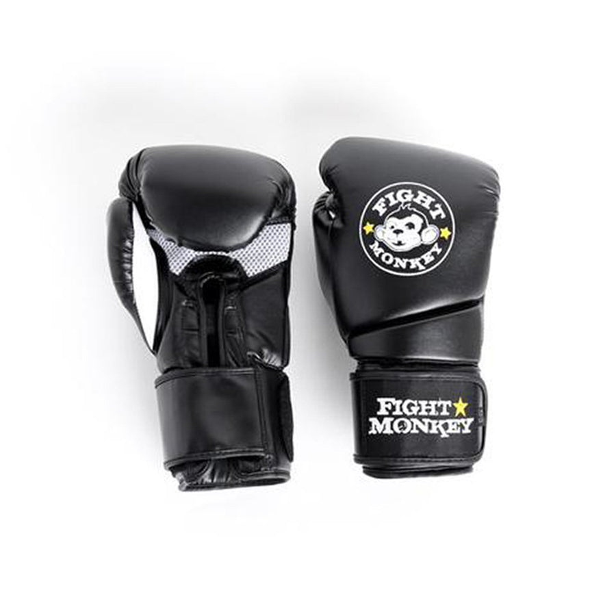 Fight Monkey 16oz Training Gloves - Final Stock Fight Monkey Aerobics; aerobic step, HR straps 2617-fm-boxing-white-lrg_large_73ecbacb-1c78-4994-922a-15736ab3d958