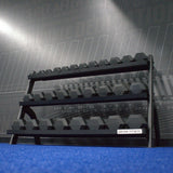 Gronk 3 Tier Flat Tray Dumbbell / Kettlebell Rack ( Fits 5-75lb DB set) Gronk Fitness Products Dumbell racks, power block stand, plate and bar storage, kettlebell racks, ball racks 4_720x_5033eff7-9952-4044-a0c2-a29a0b7042a3