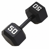 Gronk Cast Hex Dumbbell - Black 50 lb G&G Fitness Equipment Variant(s) - LBWeight 50