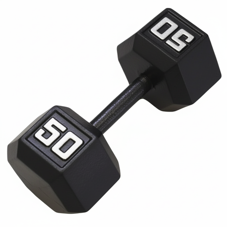 Gronk Cast Hex Dumbbell - Black 50 lb G&G Fitness Equipment Variant(s) - LBWeight 50
