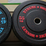 XM Fitness Crumb Rubber Bumper Plates 55-2-crumb_87e182ae-3799-4b7f-bd41-d36b8b6e14a6
