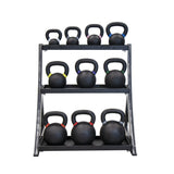 TKO - Three Tier Kettlebell Rack, Black