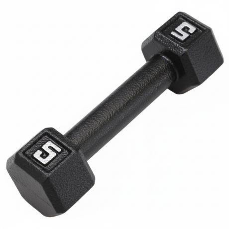 Gronk Cast Hex Dumbbell - Black G&G Fitness Equipment Variant(s) - LBWeight 5_c127c912-2ae5-4041-9a56-a43dceeb79b5