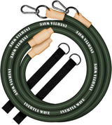 Inertia Wave - Dynamic Rubber Battle Ropes | Green Inertia Wave Agility and Speed; jump ropes, climbing and battle ropes, ladders, sled, interval timer 61MFAEWFckL._AC_SL1200