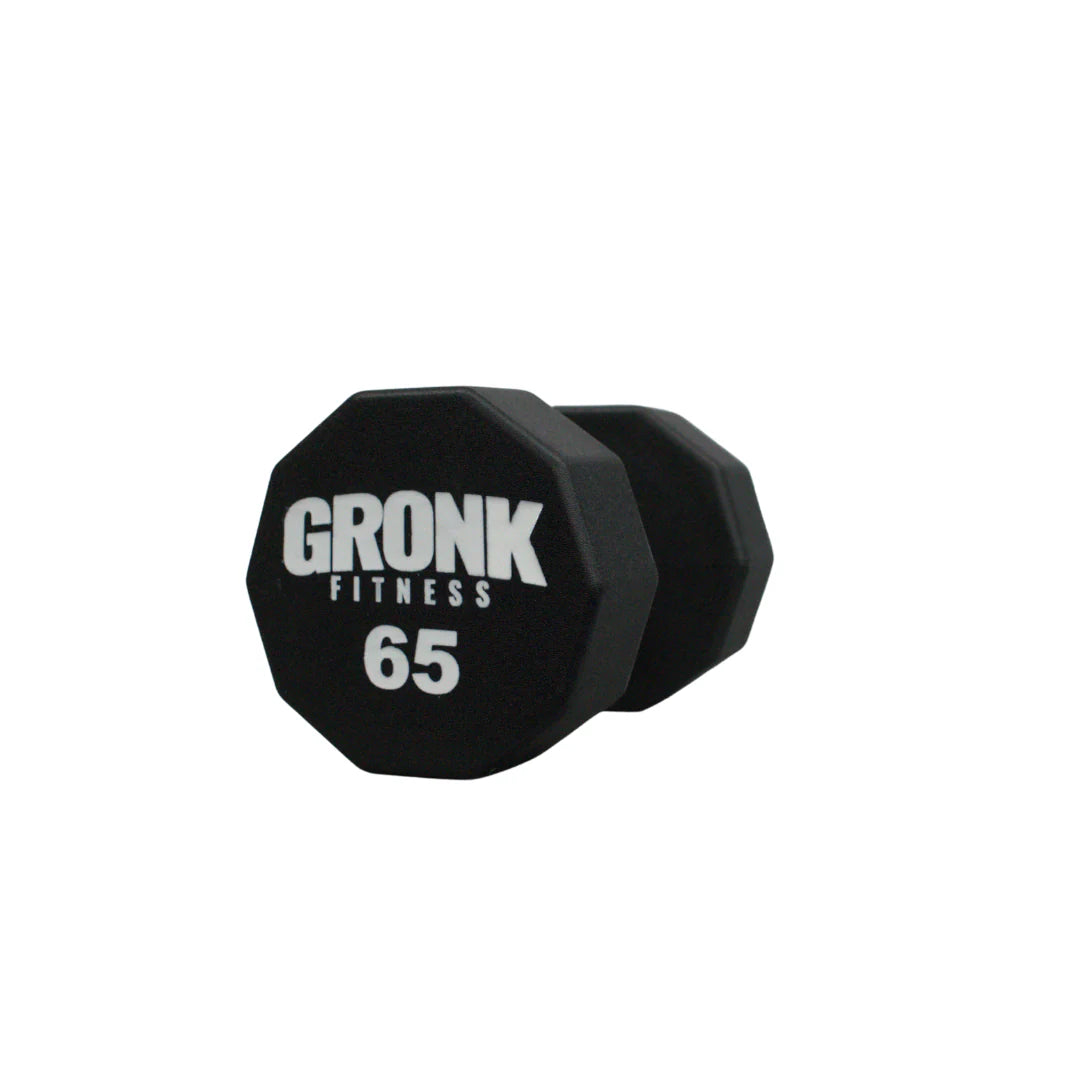 Gronk 10 Sided Urethane Dumbbell 65 lb Gronk Fitness Products Variant(s) - LBWeight 65_5eb48f28-f541-4a13-9a9e-b0dc94fd41d3