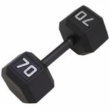 Gronk Cast Hex Dumbbell - Black 70 lb G&G Fitness Equipment Variant(s) - LBWeight 70
