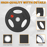 Premium Olympic Plates - Rubber Grip