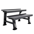 TKO 2 Tier Kettlebell Rack - Final Stock TKO Dumbell racks, power block stand, plate and bar storage, kettlebell racks, ball racks 859KR-BKangledright_1024x1024_6cb0e43c-7fb5-448e-9d58-fecce51ba1bc
