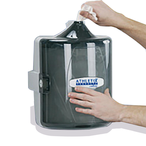 Athletix Wipes Wall mountable Center Pull Dispenser (Dispenser Only)