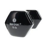Elivate Body Sport Vinyl Dumbbells Elivate Variant(s) - LBWeight BDSVDB15_e11395d1-1a88-4bb7-90b9-6716feb6ca64