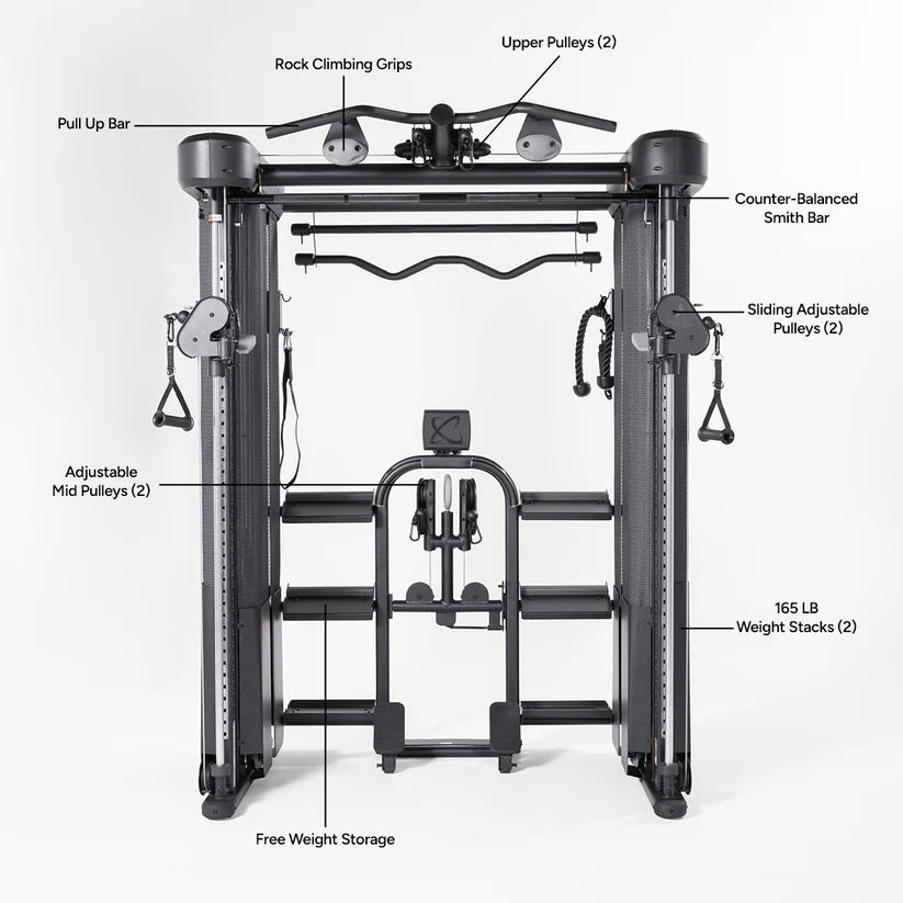 Inspire Series FT2 PRO Smith Functional Trainer Inspire Home Gym, labor intensive installation FT2-PRO_FEATURES_1200x1200_1_hkl6na