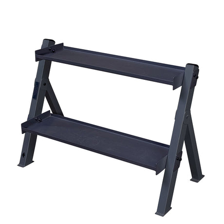 Body Solid GDKR100B Adjustable Dumbbell and Kettlebell Rack - Discontinued