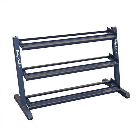 Body Solid GDR48B 3-Tier Dumbbell Rack Body Solid Dumbell racks, power block stand, plate and bar storage, kettlebell racks, ball racks GDR48B_IMGL2562-v3-1028px__30030.1735668019