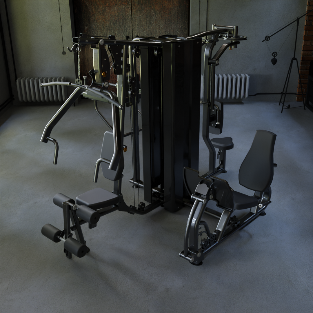 IRONAX X4S Four Station Multi-Gym Ironax Extreme Gyms EXM3000LPS, FSF3 IRONAXGYM8_7533f3a4-7c74-4f47-af28-8859951c8817