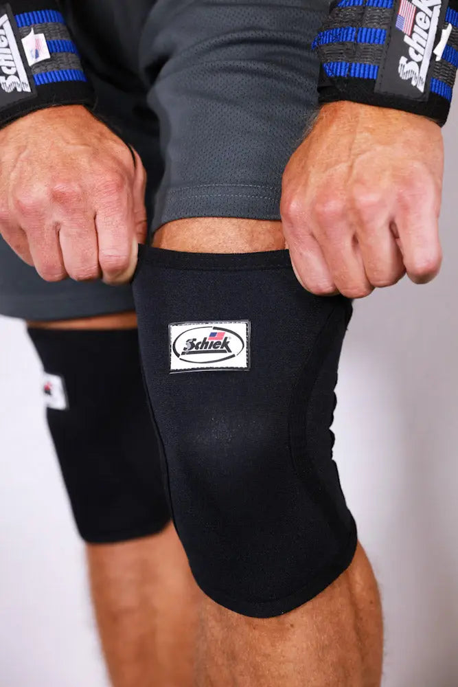 SCHIEK Model 1170CF Men's Knee Sleeves | Small Schiek Wearables; gloves, elbow sleeves, knee sleeves, dip belts, vests, ankle/wrist weights Model-1170CF-Men_s-Knee-Sleeves-Schiek-Sports-54917340