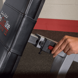 Body-Solid (S2LEC-1) Pro Clubline Series | Leg Extension & Leg Curl Machine - Final Stock Body Solid Home Gym, Small; Single stack or a-frame double stack (functional trainer). 5 functions or less S2LEC-SeatBackAdjustment_DSF1038_600px_720x_2091115a-9719-46eb-982c-d0cc4b2f08dc