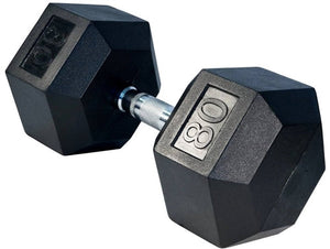 Hex Rubber Dumbbells