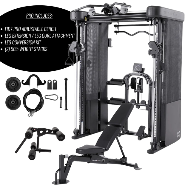 FT2 PRO Fully Loaded | Includes Adjustable Bench | Leg Extension / Leg Curl Attachment Inspire Smith Machine Subheading_7