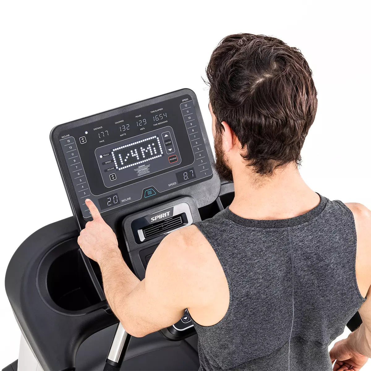 Spirit CT800 Treadmill - Final Stock Spirit Treadmill; Residentail Commercial Frame over 350lbs display_direct_incline_jpg_62e1b165-22b7-4b80-bf35-3c3795d60e18