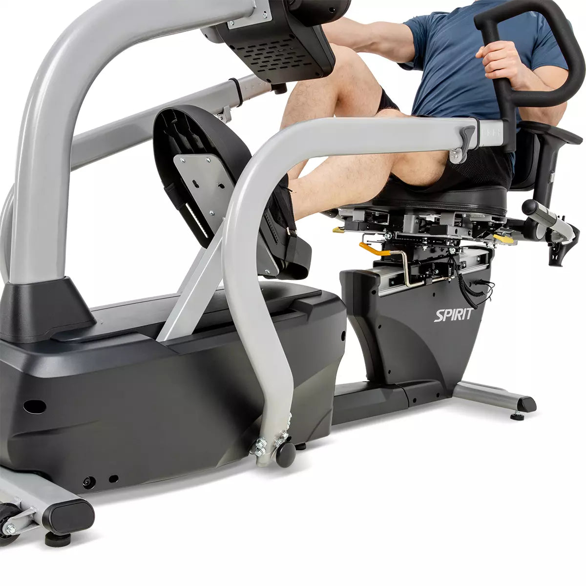 Spirit Fitness CRS800S Recumbent Stepper w/ Swivel Seat - Final Stock Spirit Steppers, recumbent steppers, Heavy , commercial l-f_3-4_bottom__jpg_073f1458-fdab-4cb5-83a6-8d94bbf9f00f