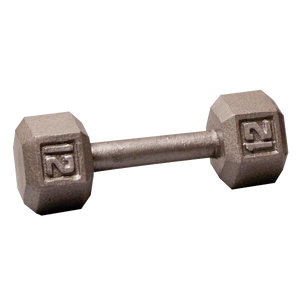 Body Solid Iron Hex Standard Dumbbell Gray