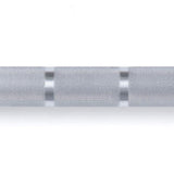 Olympic Lifting Bar The 28mm bar represents a level of precision military grade engineering to date- 8 bearing, 200,000 PSI, 2000lb weight capacity. This Alloy Steel 45lb bar is made with a hardened chrome finish and comes with a double ring and no centre knurling. The ends includes plastic cap to show off our signature XM logo.