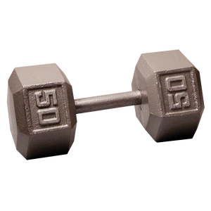 Body Solid Iron Hex Standard Dumbbell Gray