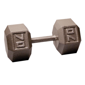 Body Solid Iron Hex Standard Dumbbell Gray